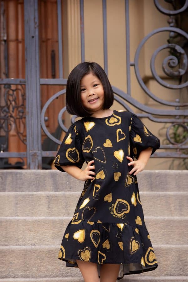 Vestido Antonella Golden Heart