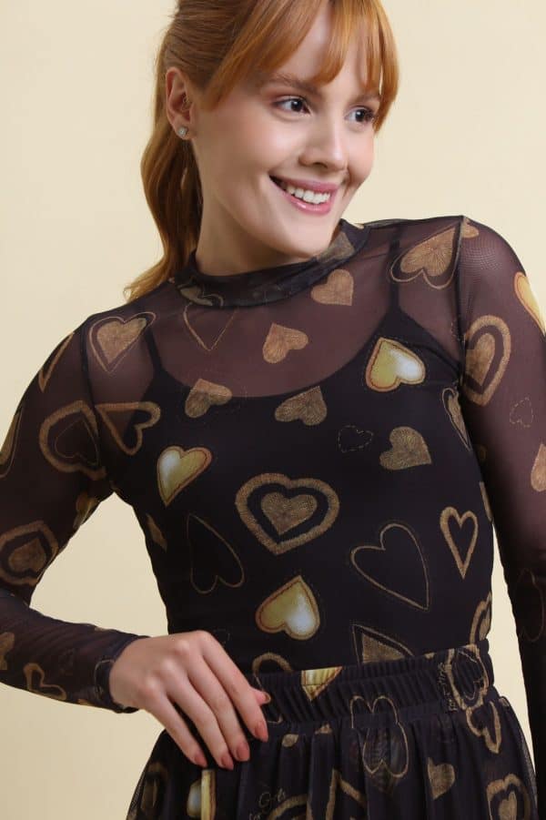 Blusa de Tule Golden Heart Adulto