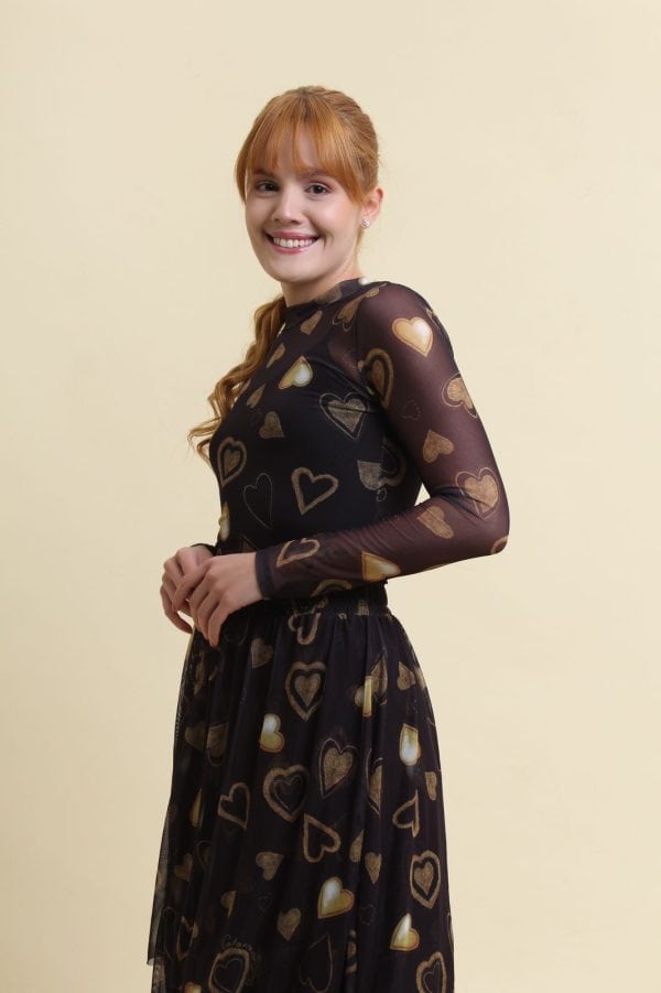 Blusa de Tule Golden Heart Adulto