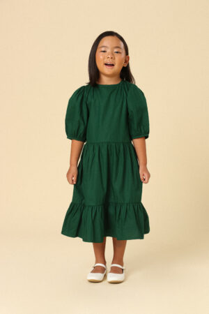 Vestido Simone Verde Forest Infantil