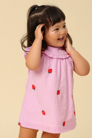 Vestido Catarina Gola Strawberry Baby