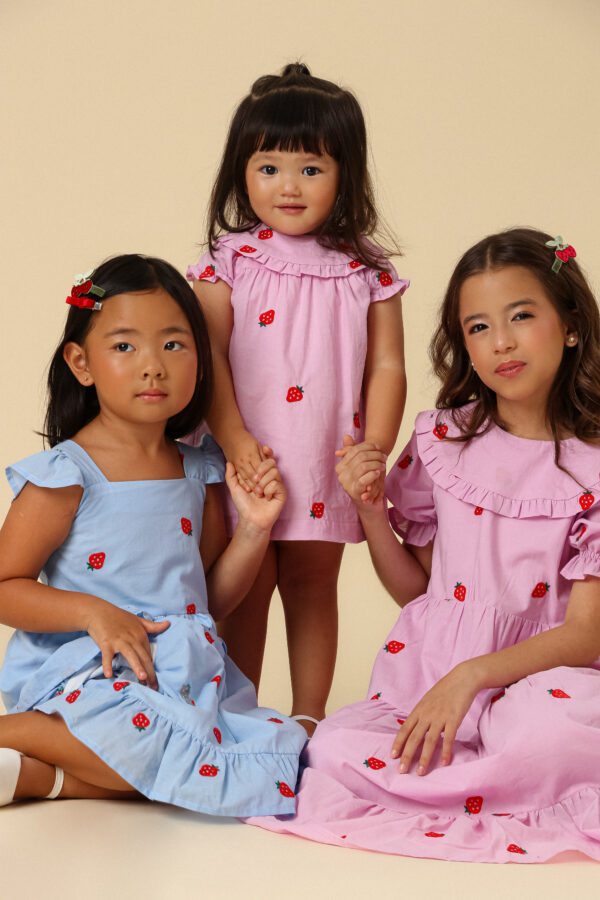 Vestido Catarina Gola Strawberry Baby