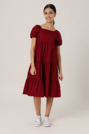 Vestido Clara Vermelho Magno