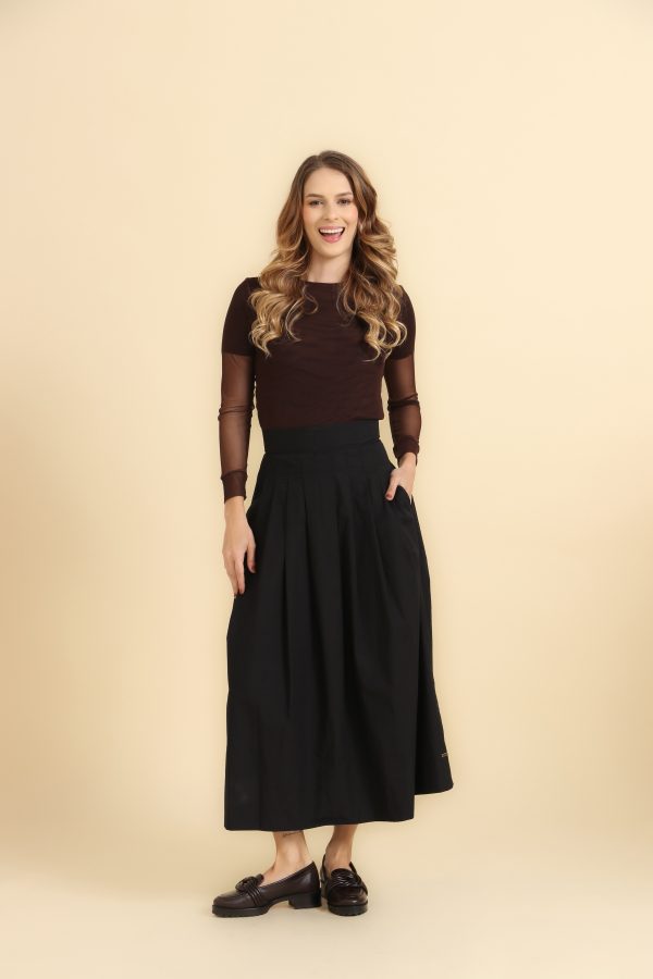 Blusa de Tule Marrom