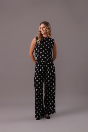 Conjunto Cris bordado Preto