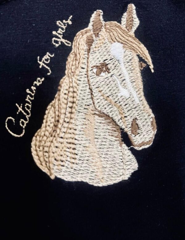 Camiseta Cavalo Bordada infantil