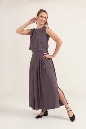 Blusa Livia viscose Cinza